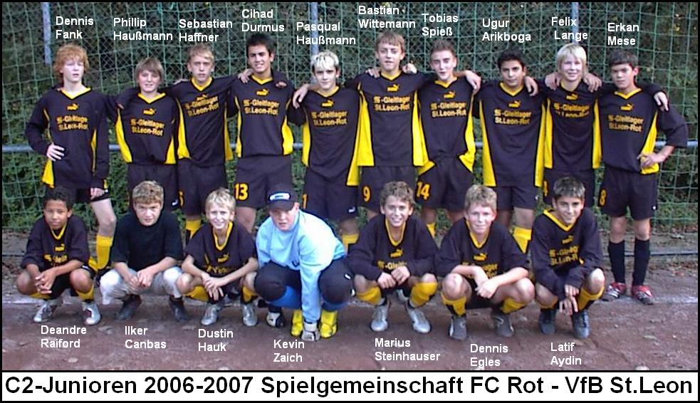 C2-Junioren SG FC Rot/VfB St.Leon 2006/2007
